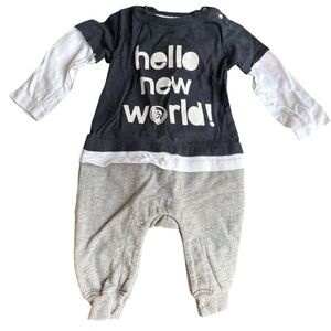 Diesel cotton infant snap romper size 3-6 Mo